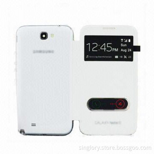 Leather Case for Samsung Galaxy Note 3/N9000 with S-view Cover, OEM and ODM Orders Welcomed